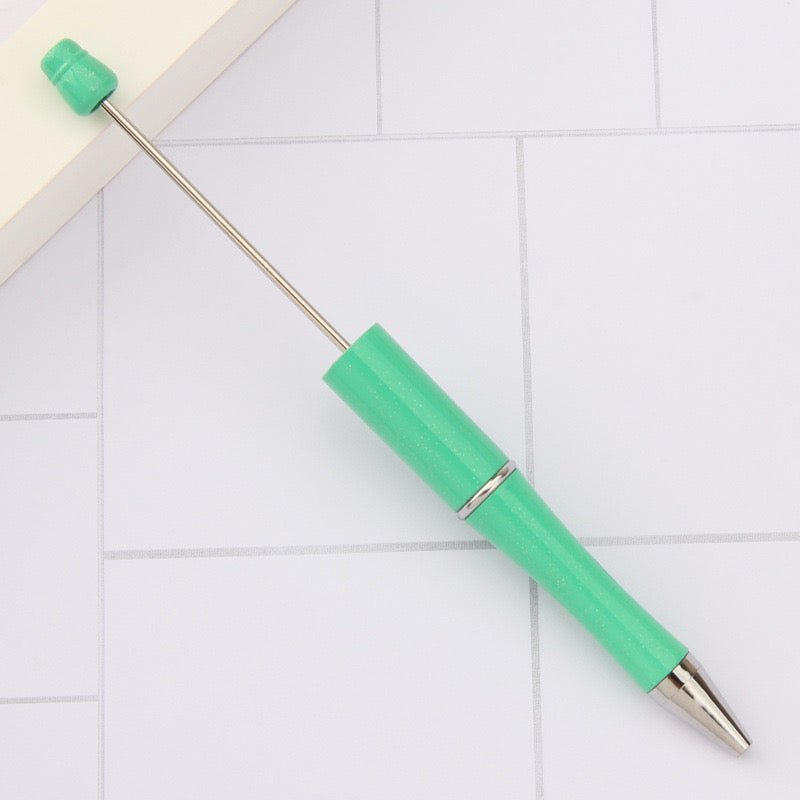 153C.Green Beadable DIY pen - Romo bead
